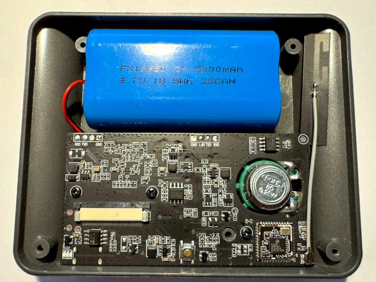 Insides of the device