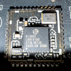 Close-up of HiSense Hi3861 Wi-Fi module